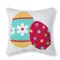 12" x 12" Easter Eggs Hooked Throw Pillow